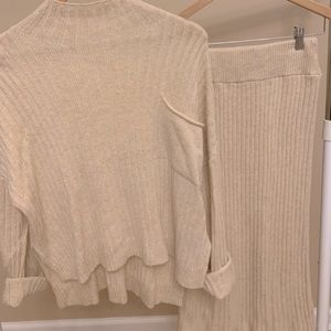Instagram style sweater set - cream color